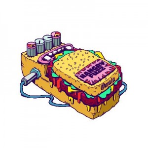 Hangry Sandwich Owala 3 Stickers | AUV6322R